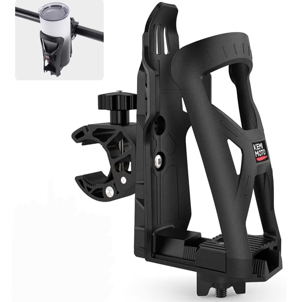 Black Motorcycle Cup Holder